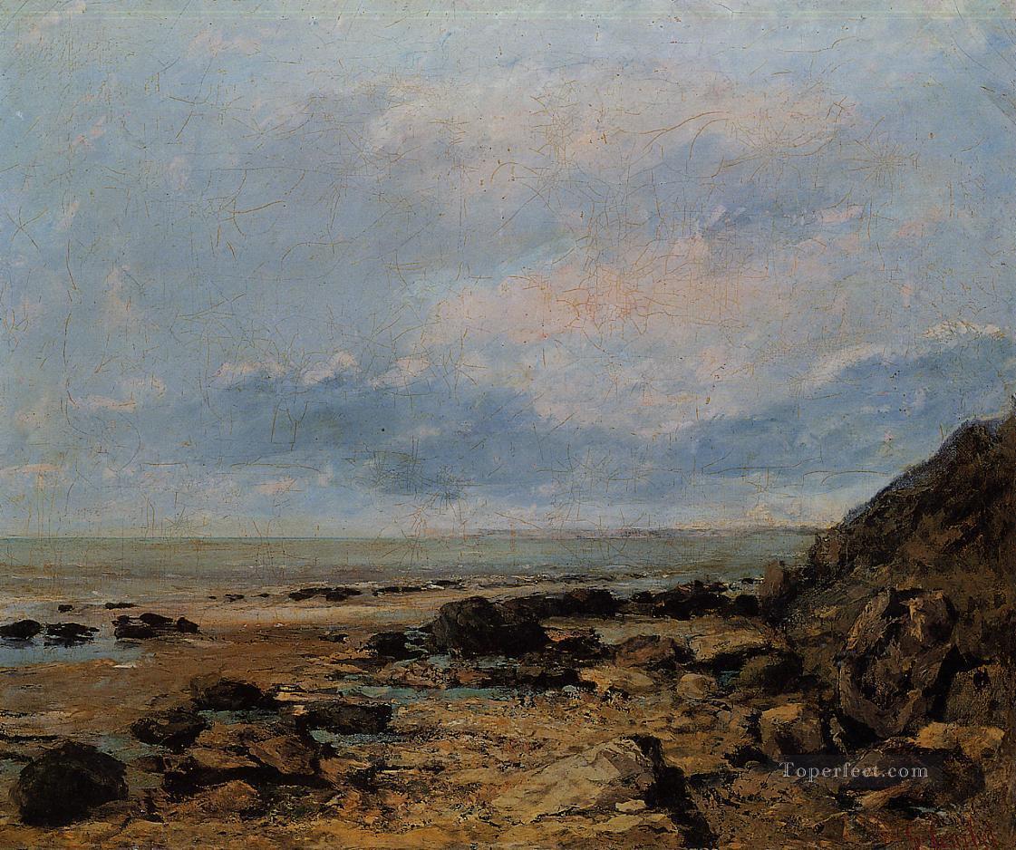 Rocky Seashore Realist painter Gustave Courbet Oil Paintings